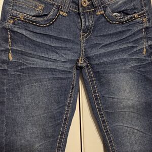 Wallflower Classic Blue Cropped Jeans